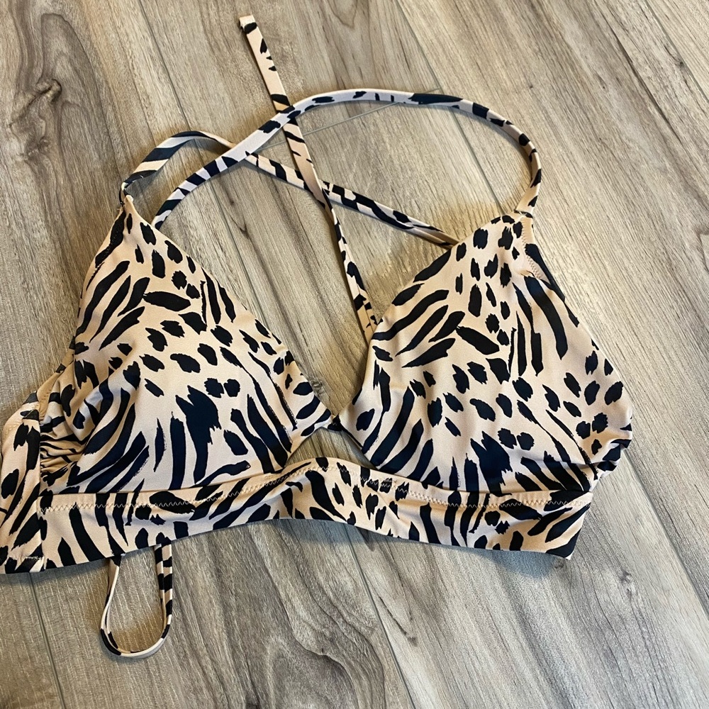 Animal print padded bikini top - Picture 1 of 2